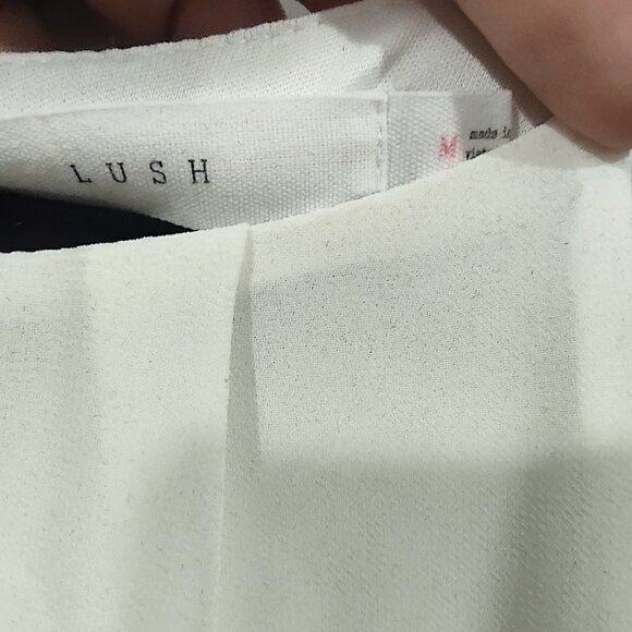 Women's Lush Off White Sleeveless Midi Dress Size Small - Picture 4 of 4